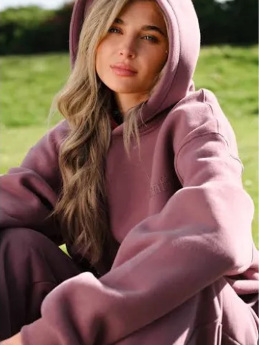 Comfort Colors Women's Dusty Mauve Oversized Hoodie